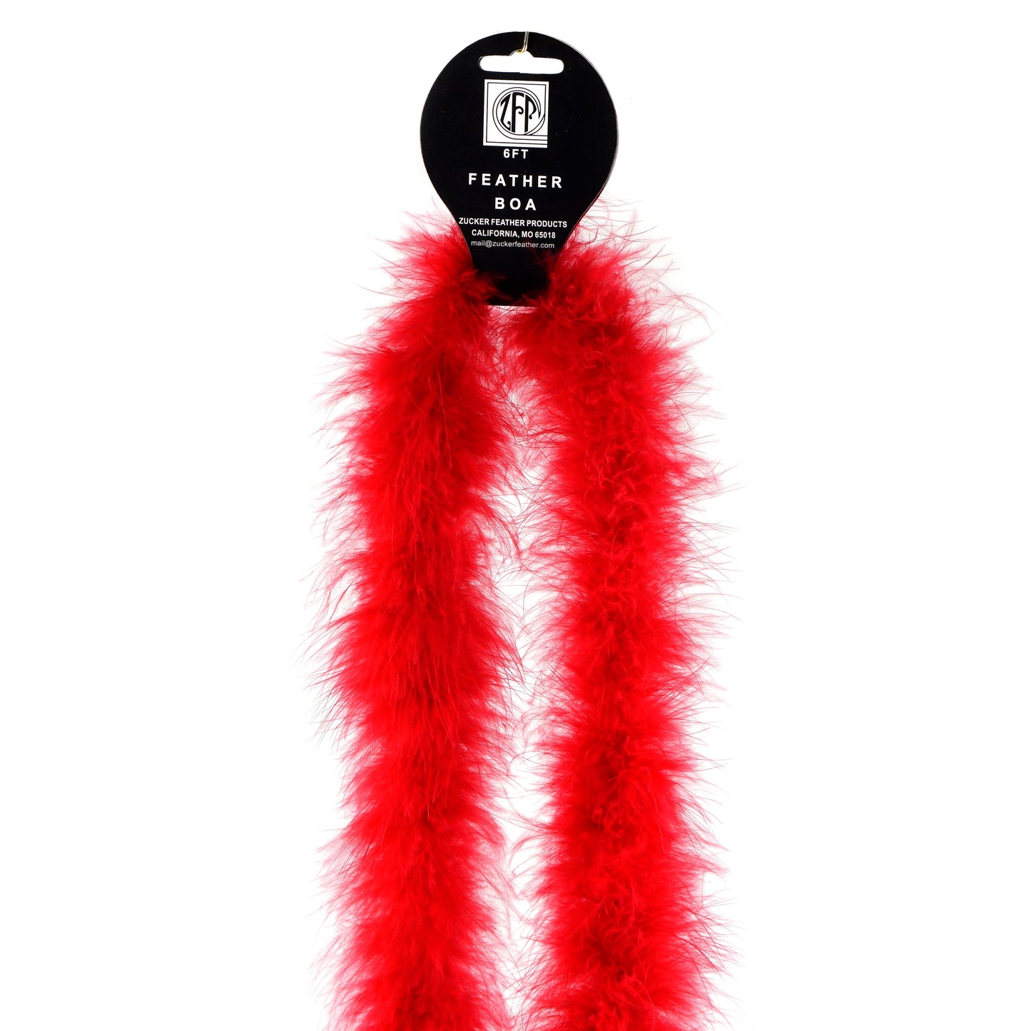 Marabou Feather Boa - Mediumweight - Red