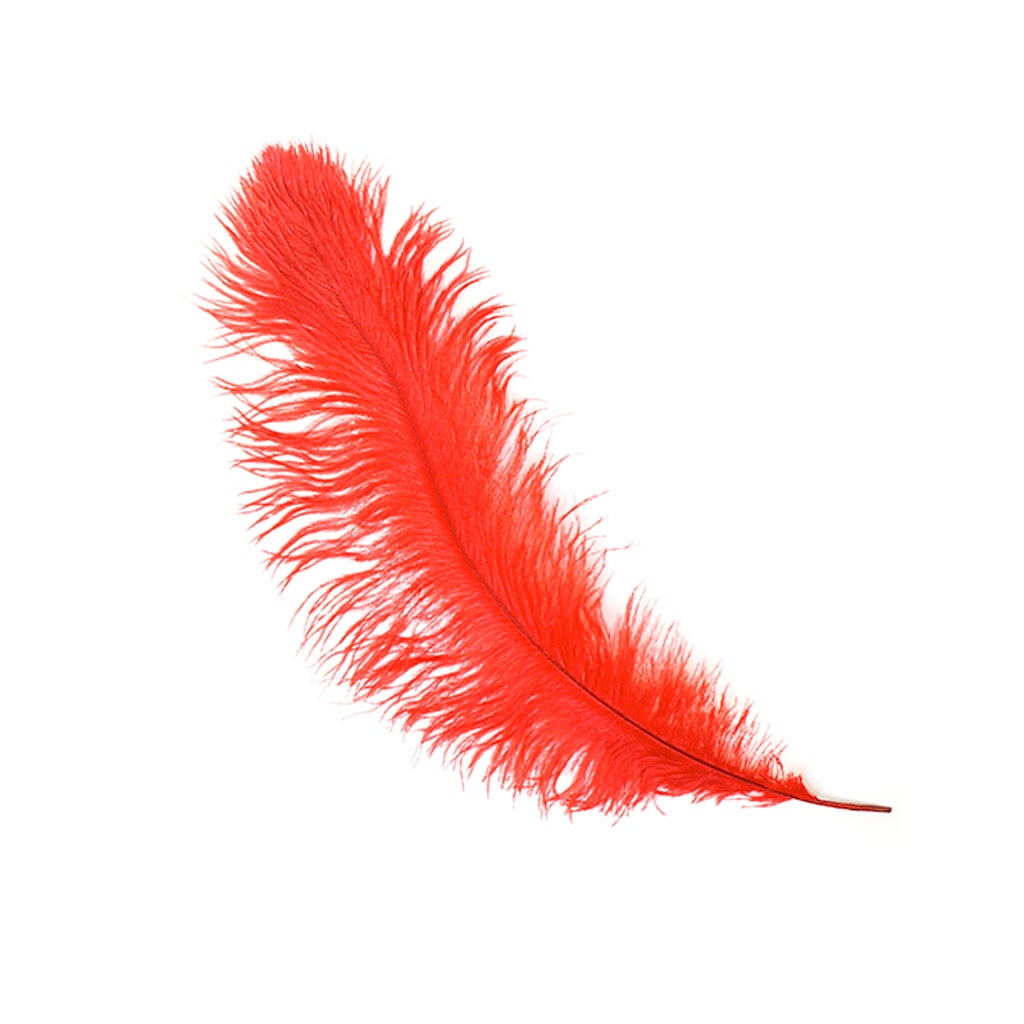 Zucker Feather Products Ostrich Feathers Narrow - Tipless Drabs - Candy Pink, White