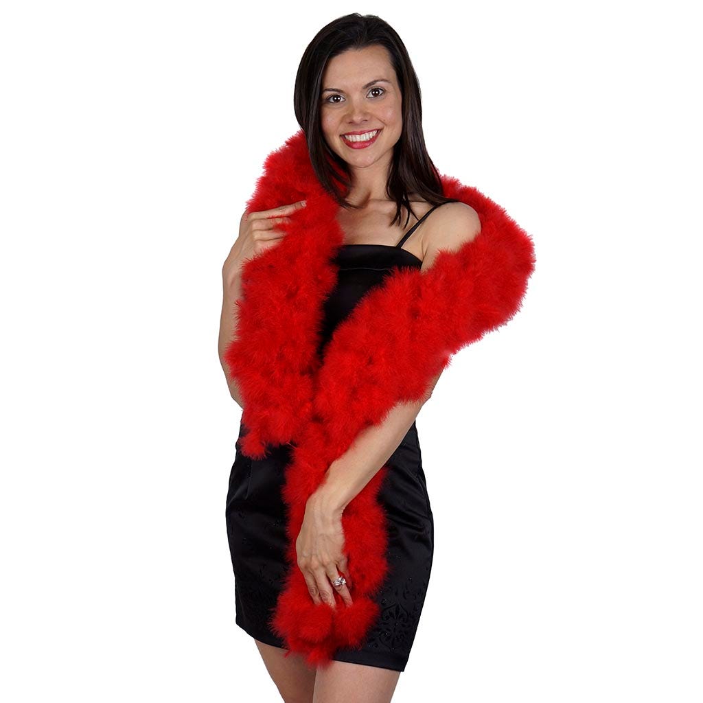 Marilyn Feather Boa - Red