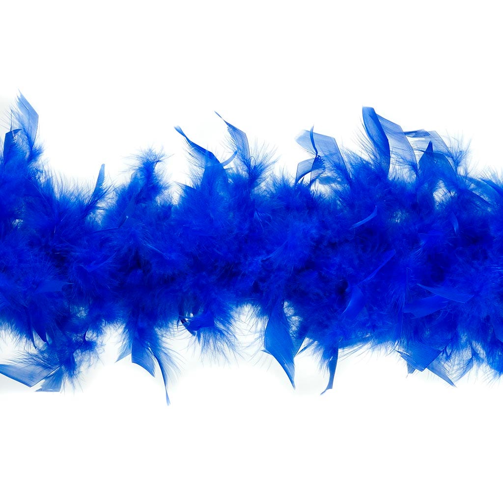 Chandelle Feather Boa - Medium Weight - Royal