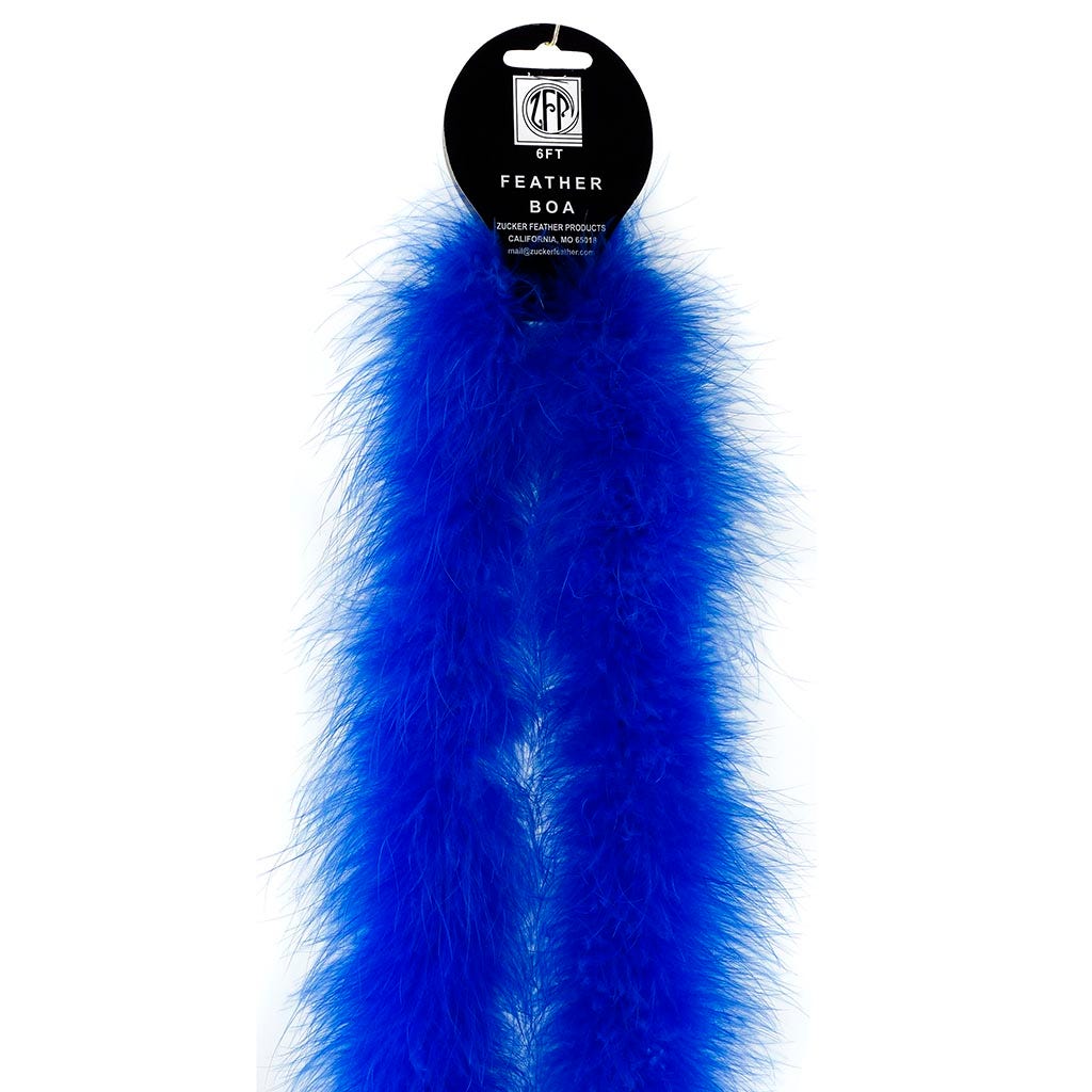Full Marabou Feather Boa - Royal