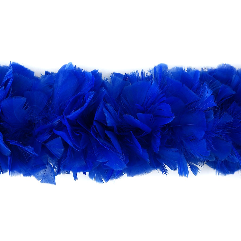 Turkey Feather Boa 6-8" - Royal