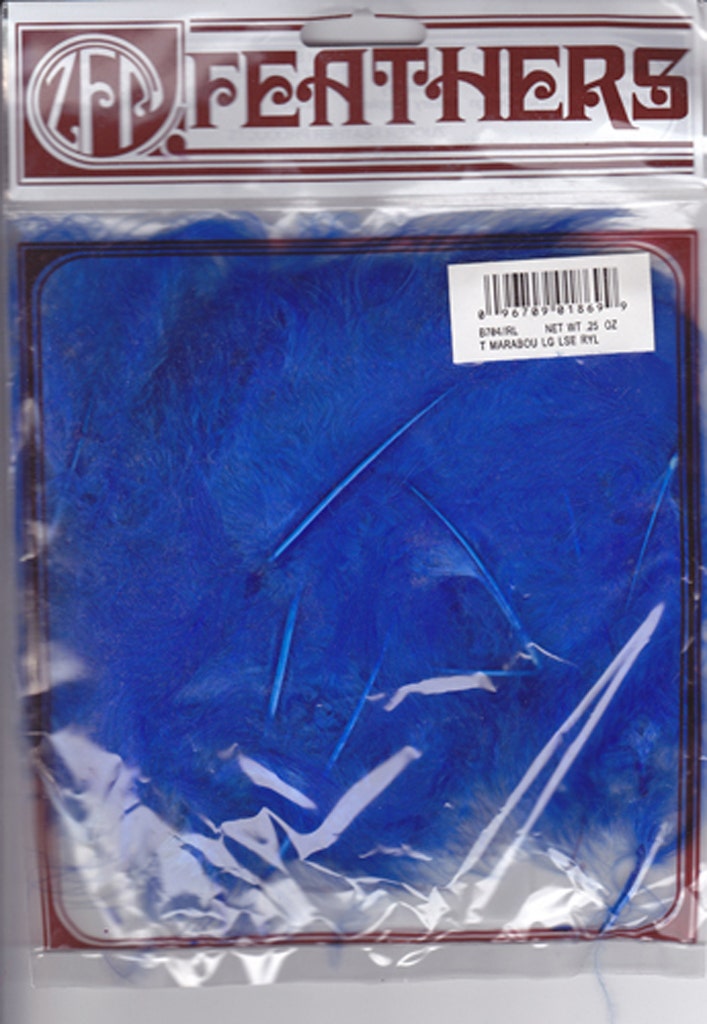 Loose Turkey Marabou Dyed - Royal