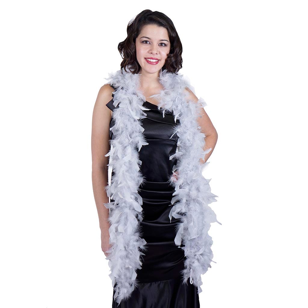 Chandelle Feather Boa - Lightweight - Silver