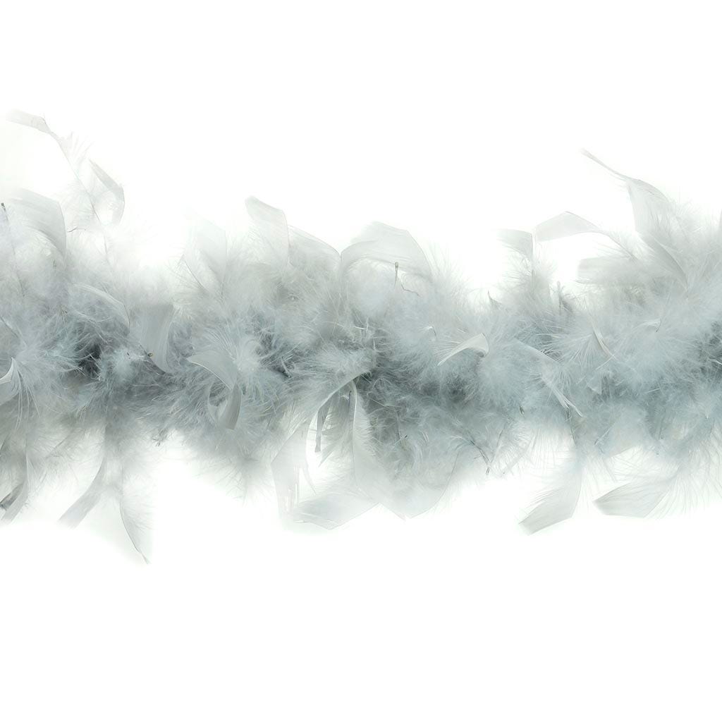 Chandelle Feather Boa - Lightweight - Silver