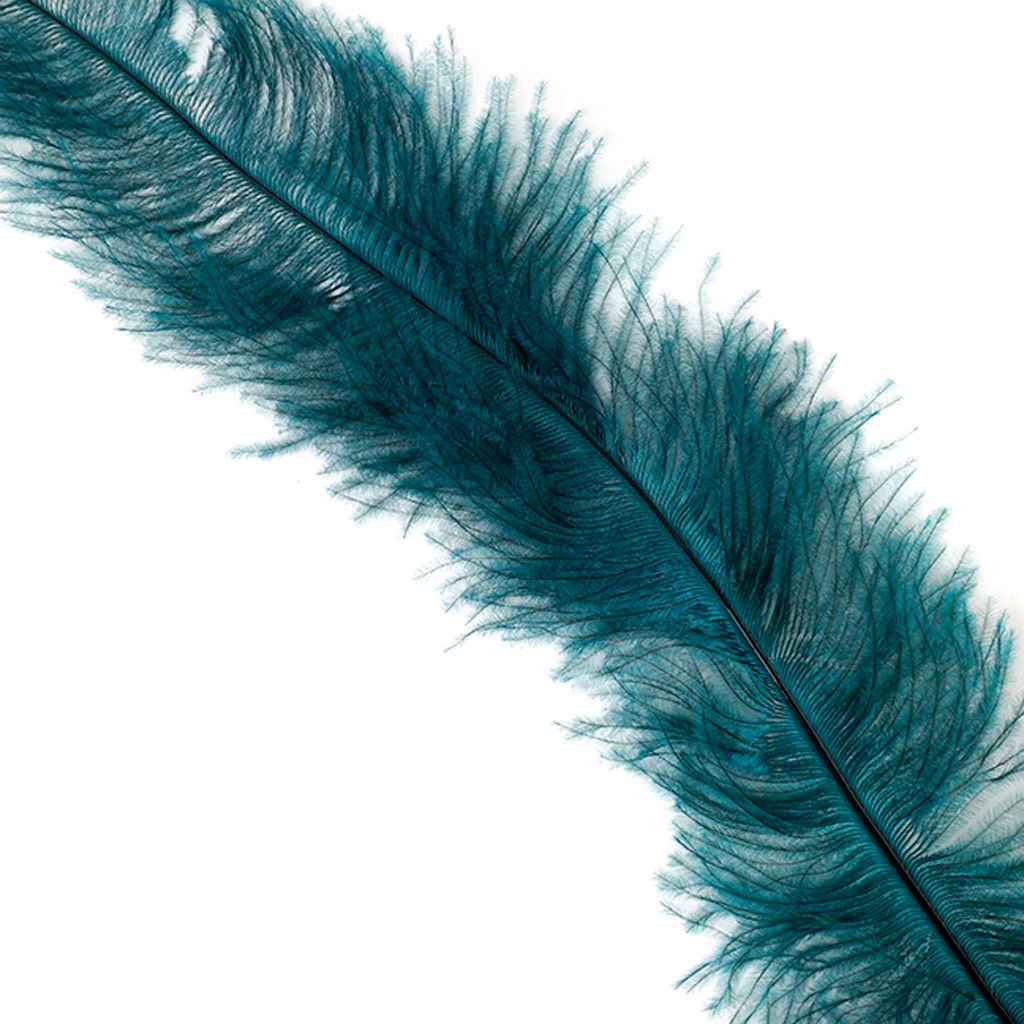 Ostrich Feathers-Floss - Teal