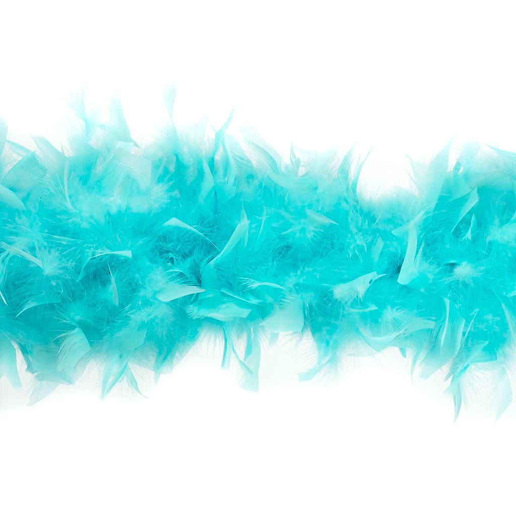 Chandelle Feather Boa - Heavyweight - Lt Turquoise