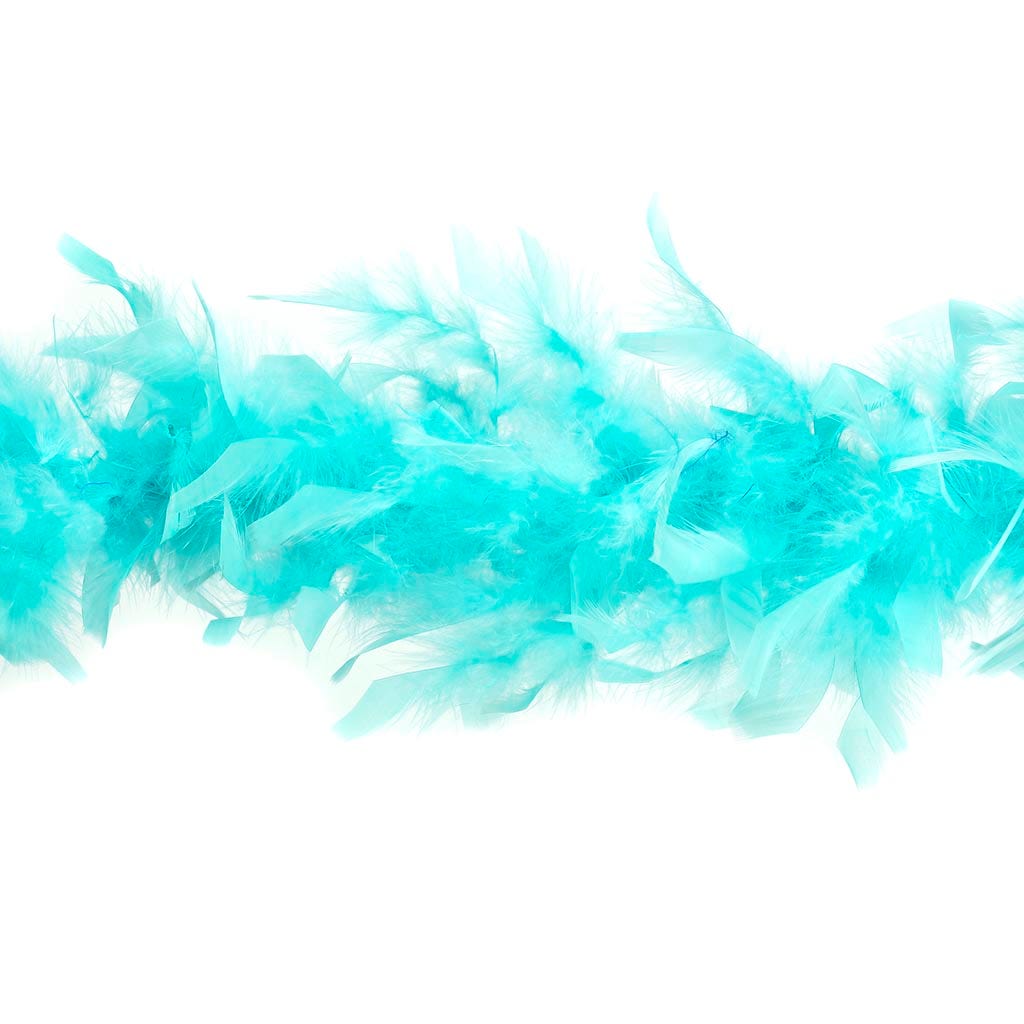 Chandelle Feather Boa - Lightweight - Light Turquoise