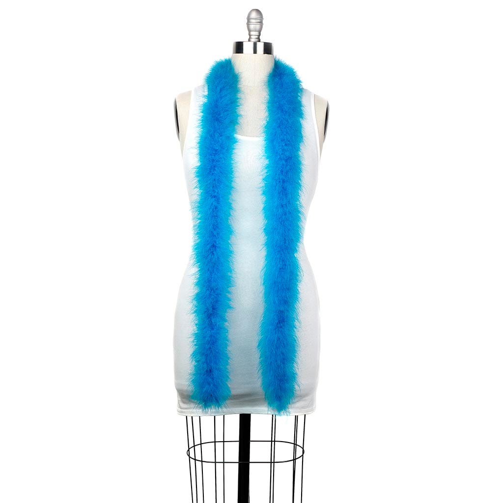 Full Marabou Feather Boa - Dark Turquoise