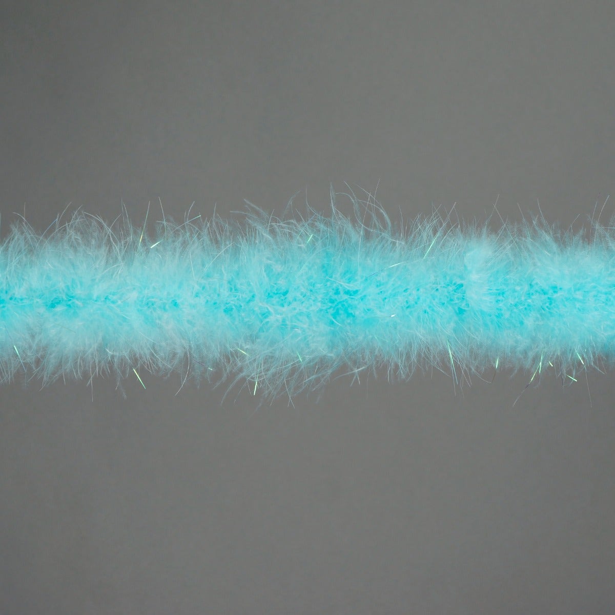 Marabou Boa with Lurex - Mediumweight - Lt Turquoise/Opal Lurex