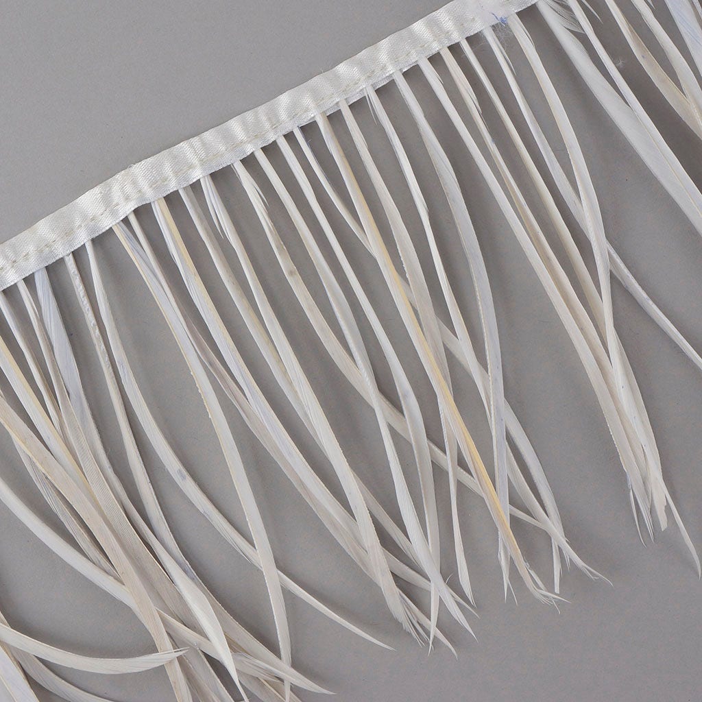 Goose Biot Feather Fringe White