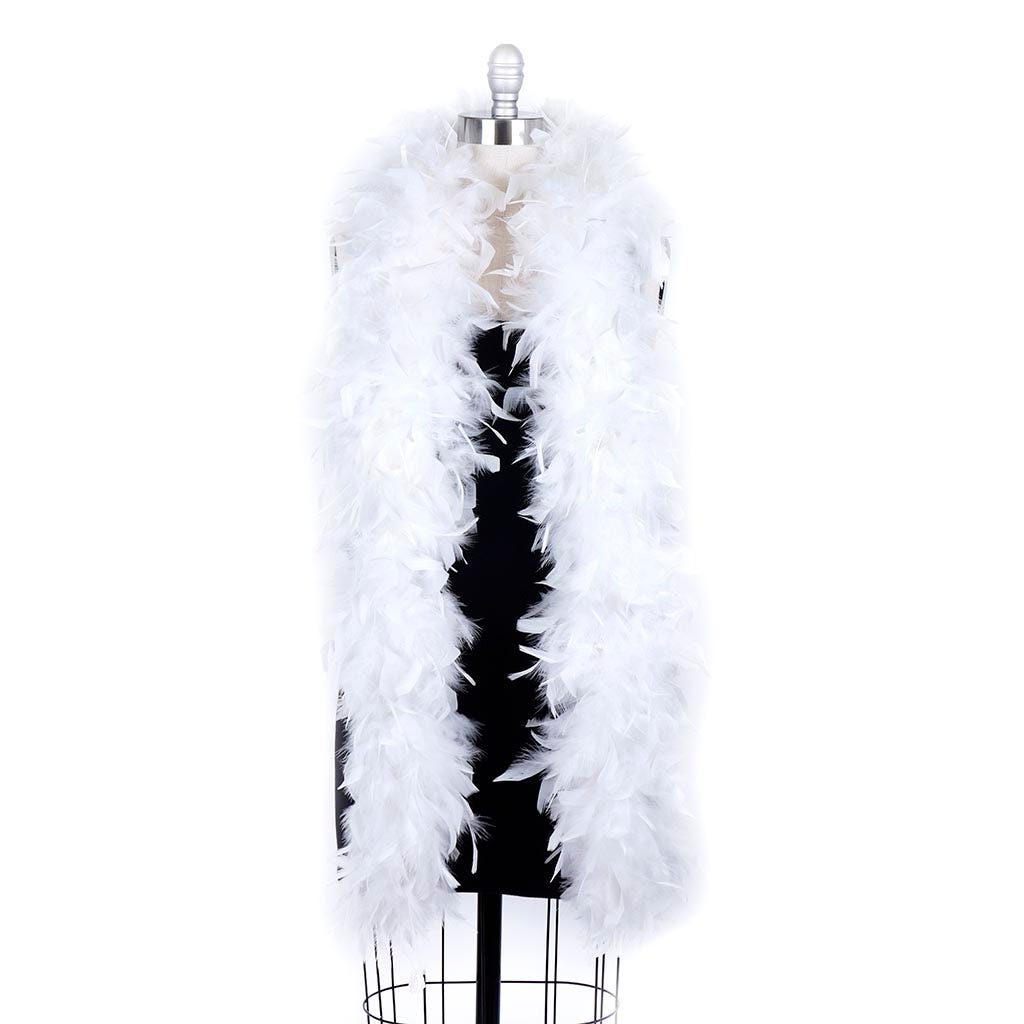 Chandelle Feather Boa - Heavyweight  - White