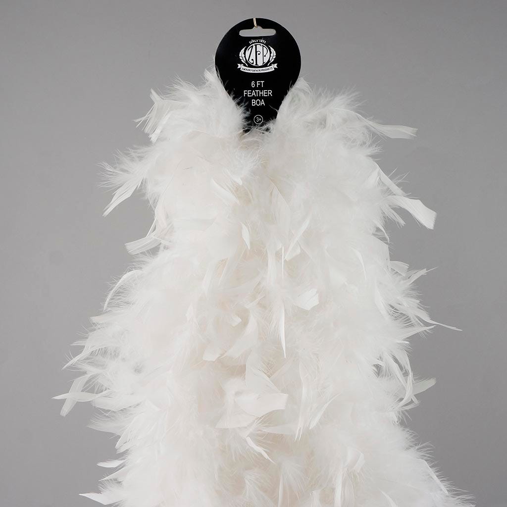 Chandelle Feather Boa - Heavyweight  - White