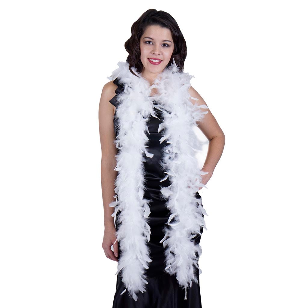 Chandelle Feather Boa - Lightweight - White