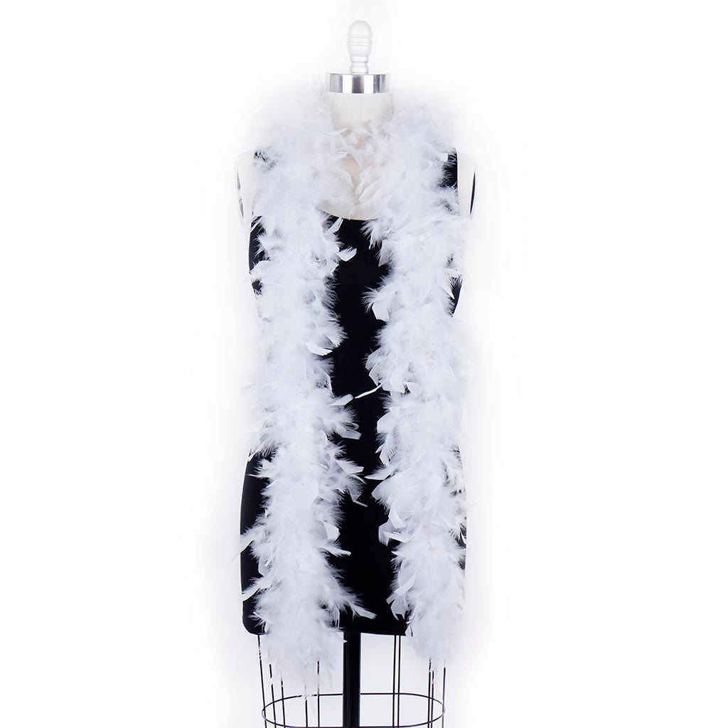 Chandelle Feather Boa - Lightweight - White