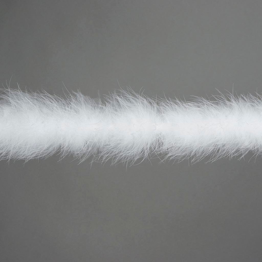 Full Marabou Feather Boa - White