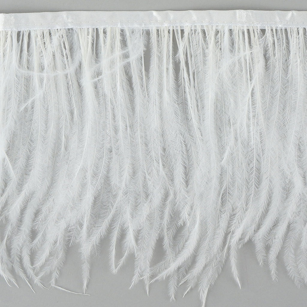 Ostrich Feather Fringe 1Ply - Ivory