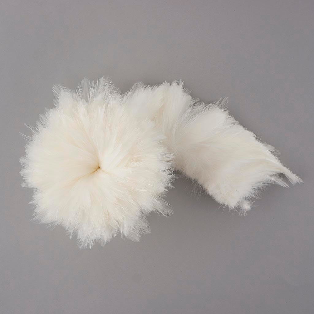 Rooster Hackle-White-Dyed - White