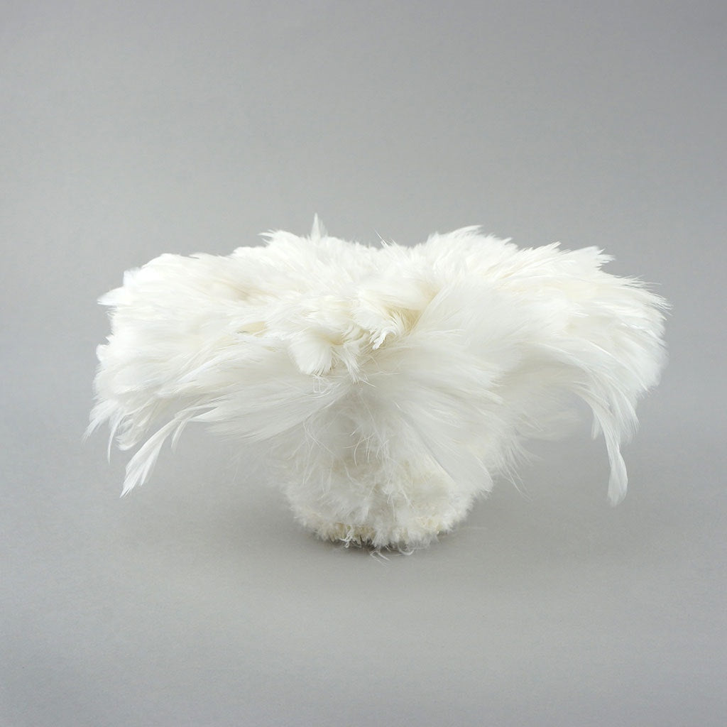 Rooster Schlappen-White-Dyed 1YD - White