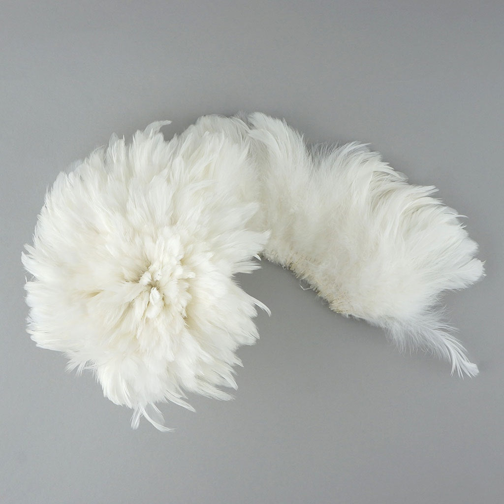 Rooster Schlappen-White-Dyed 1YD - White