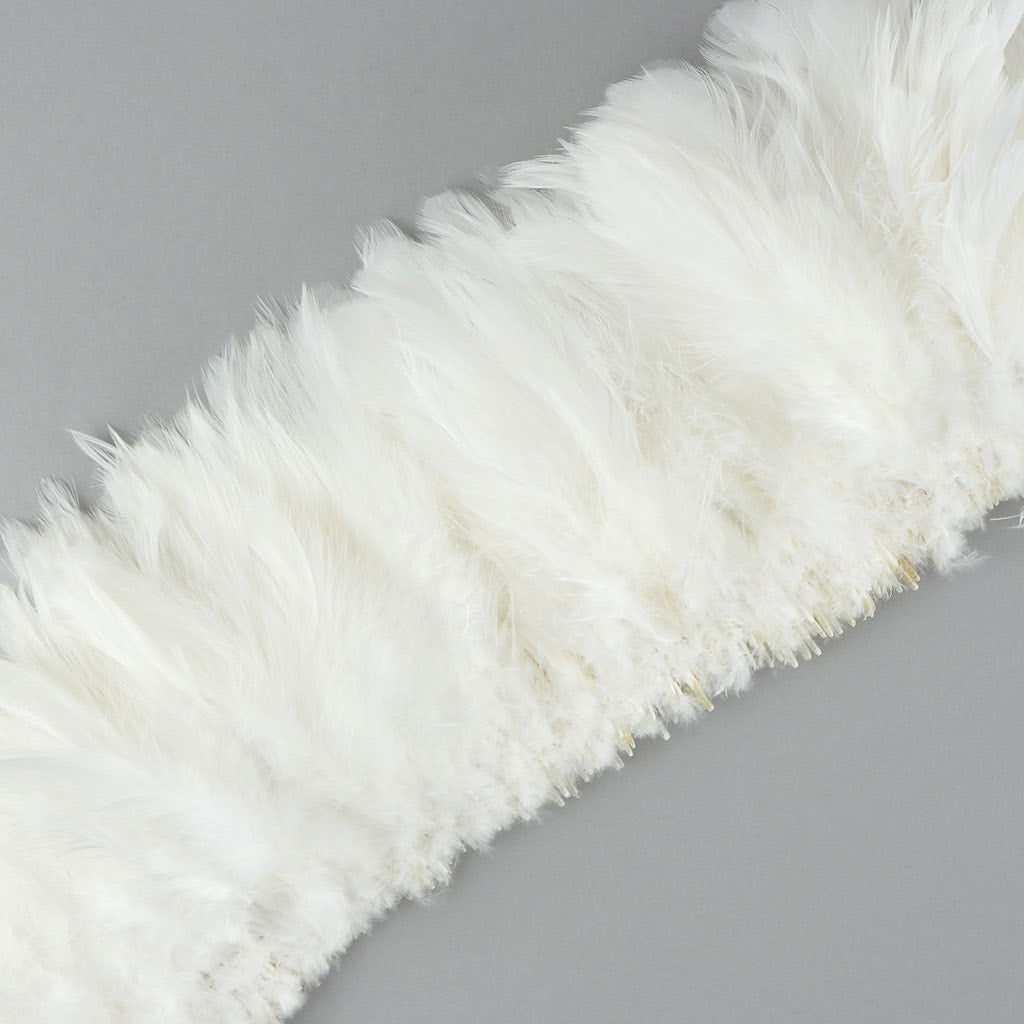 Rooster Schlappen-White-Dyed 1YD - White