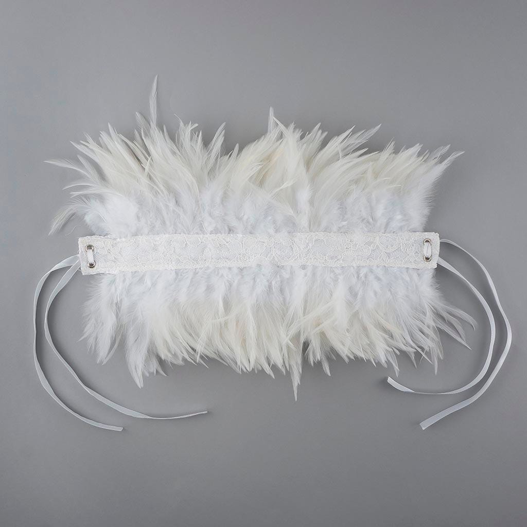 Feather Choker White