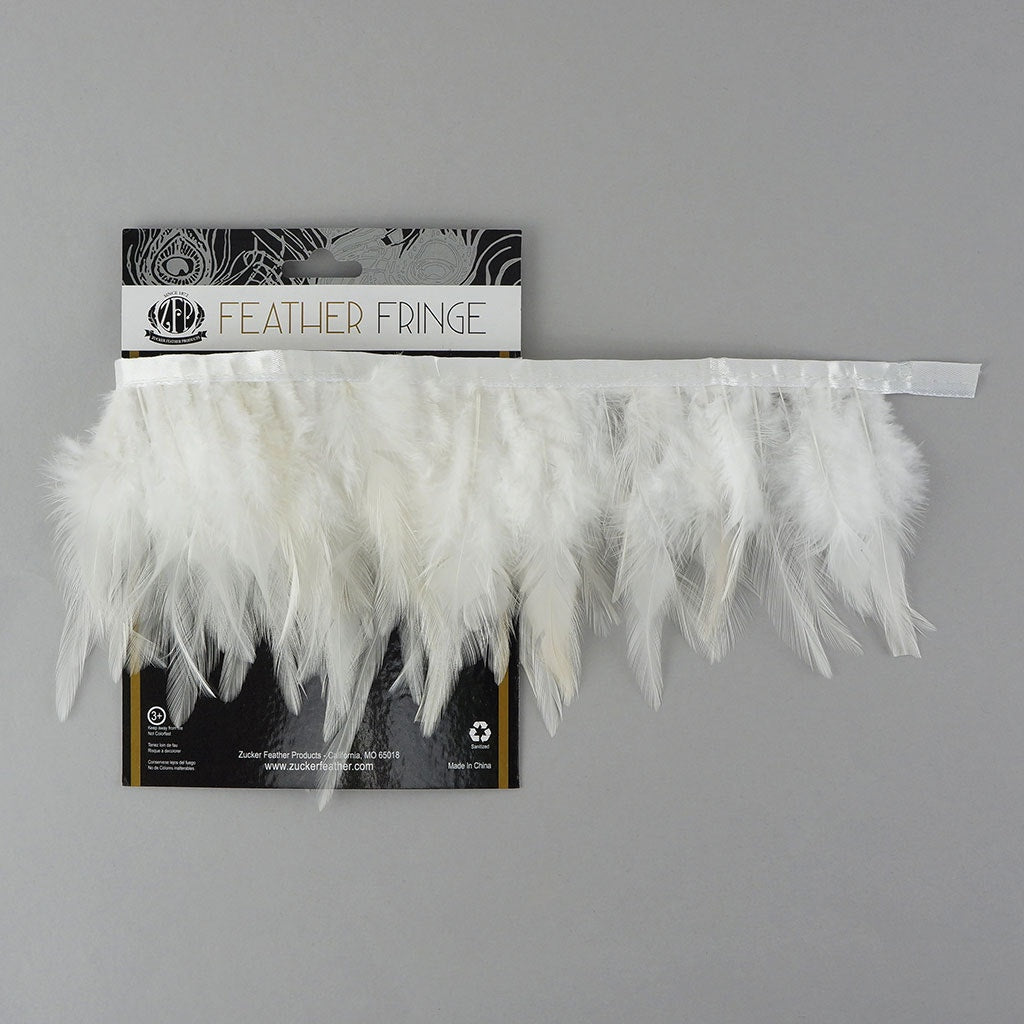 Saddle Fringe Dyed White