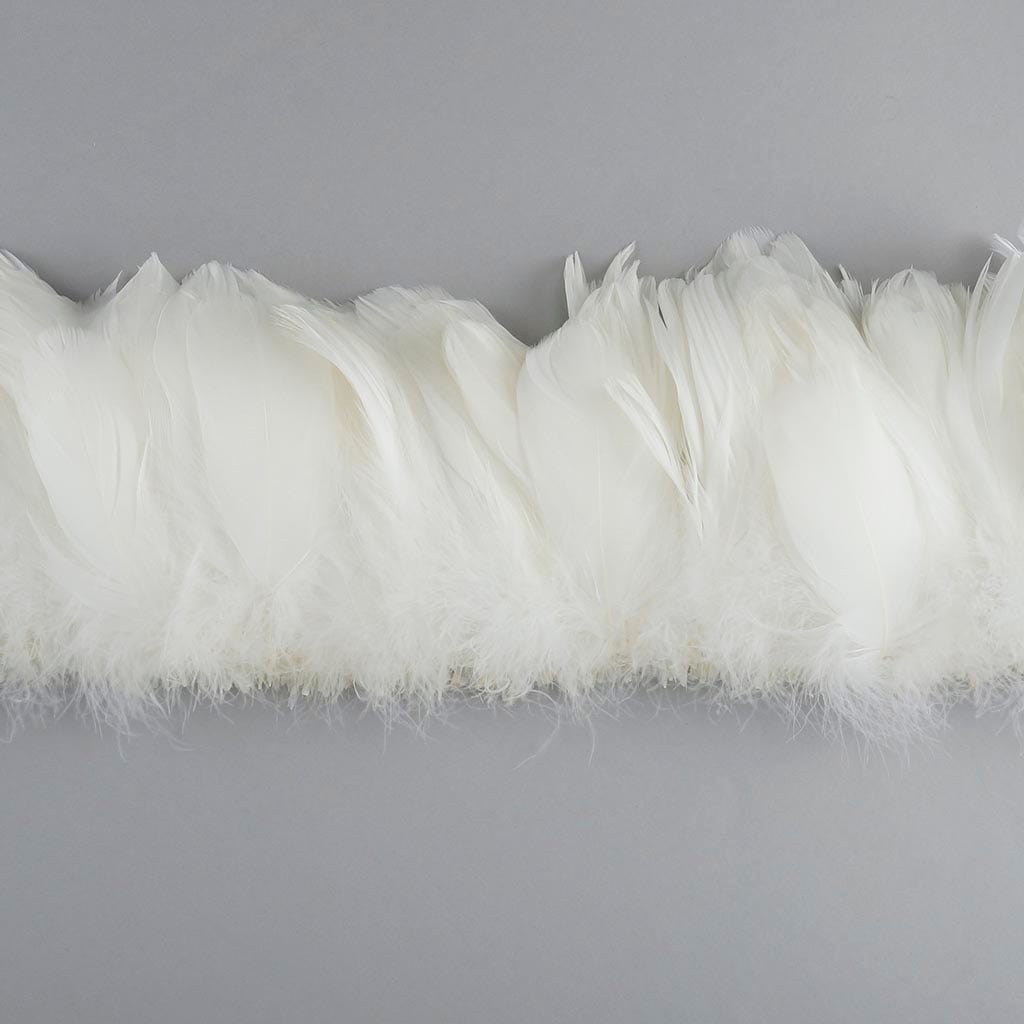 Goose Nagorie Feathers Dyed - White