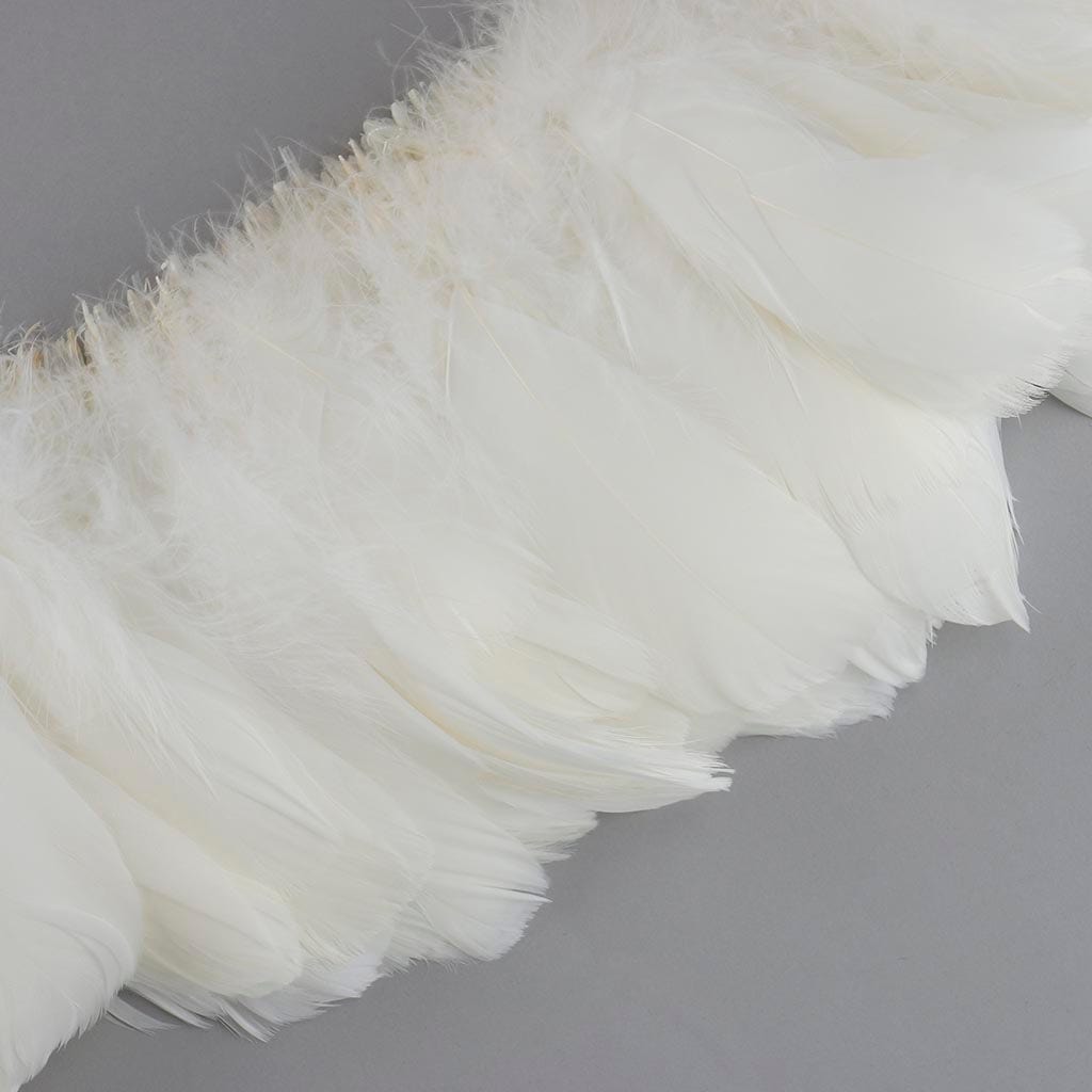 Goose Nagorie Feathers Dyed - White