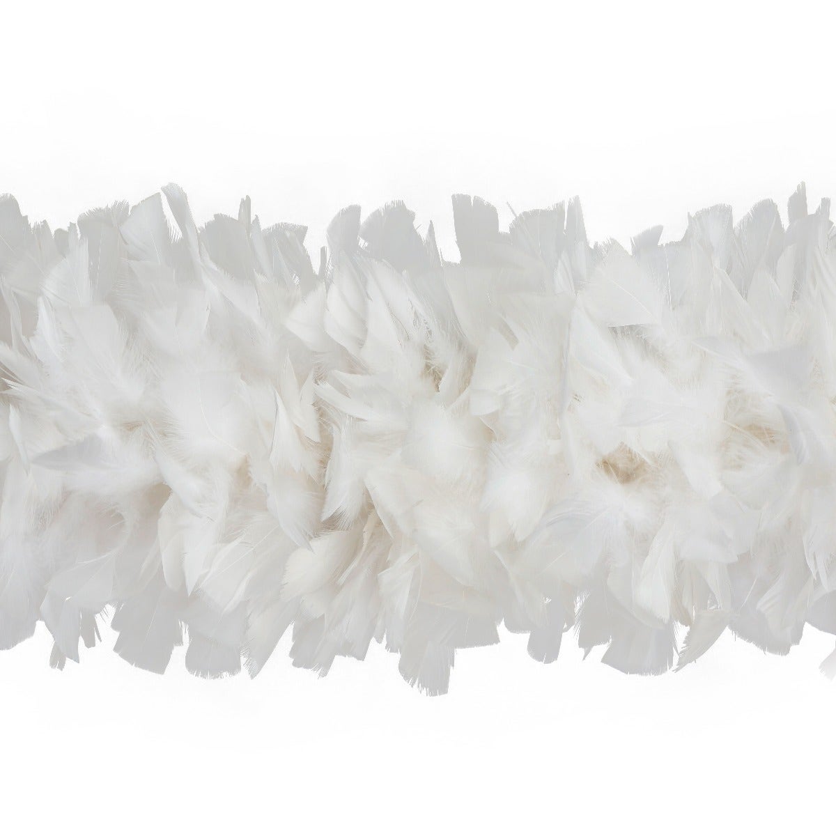 Turkey Feather Boa 10-14" - White