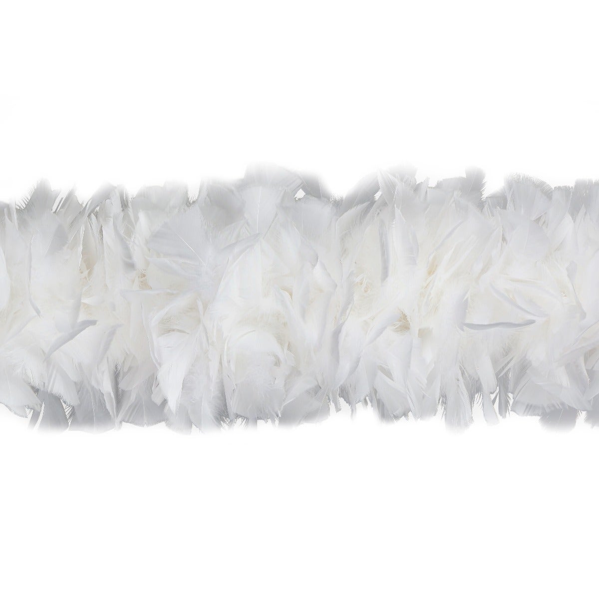 Turkey Feather Boa 6-8" - White