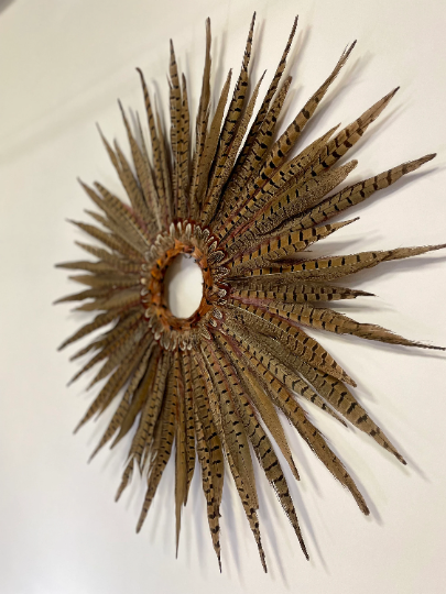 Natural Pheasant Tail Wreath - Natural