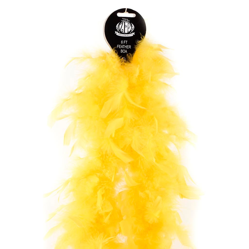 Chandelle Feather Boa - Lightweight - Yellow