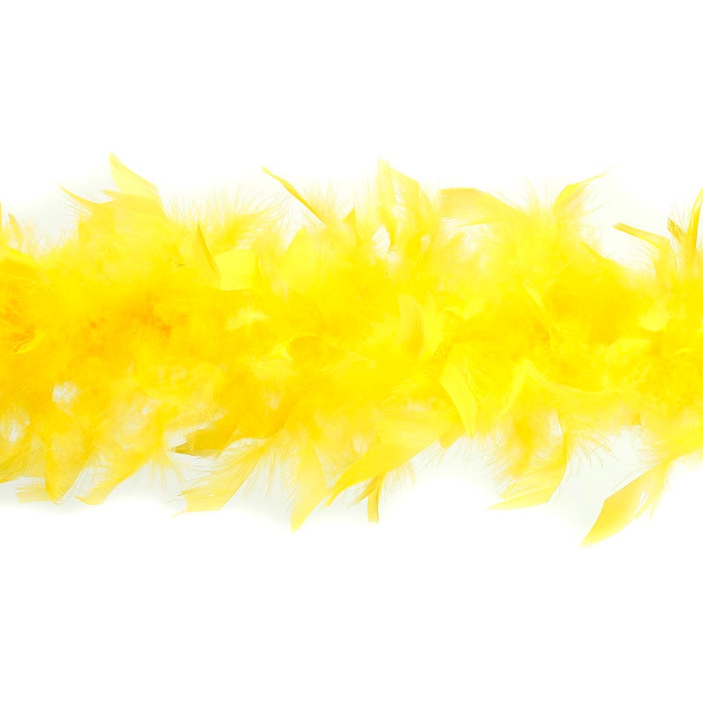 Chandelle Feather Boa - Lightweight - Yellow