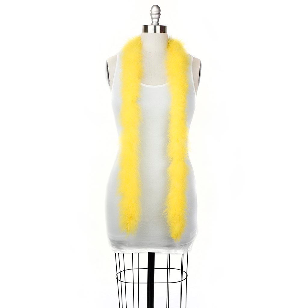 Full Marabou Feather Boa - Yellow