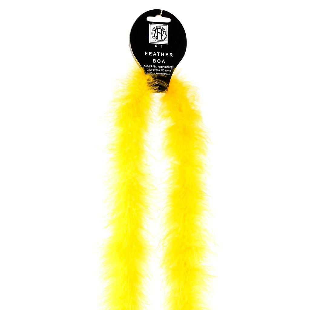 Marabou Feather Boa - Mediumweight - Yellow