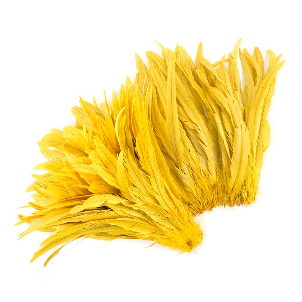 Rooster Coque Tails-Bleach-Dyed Bright Yellow