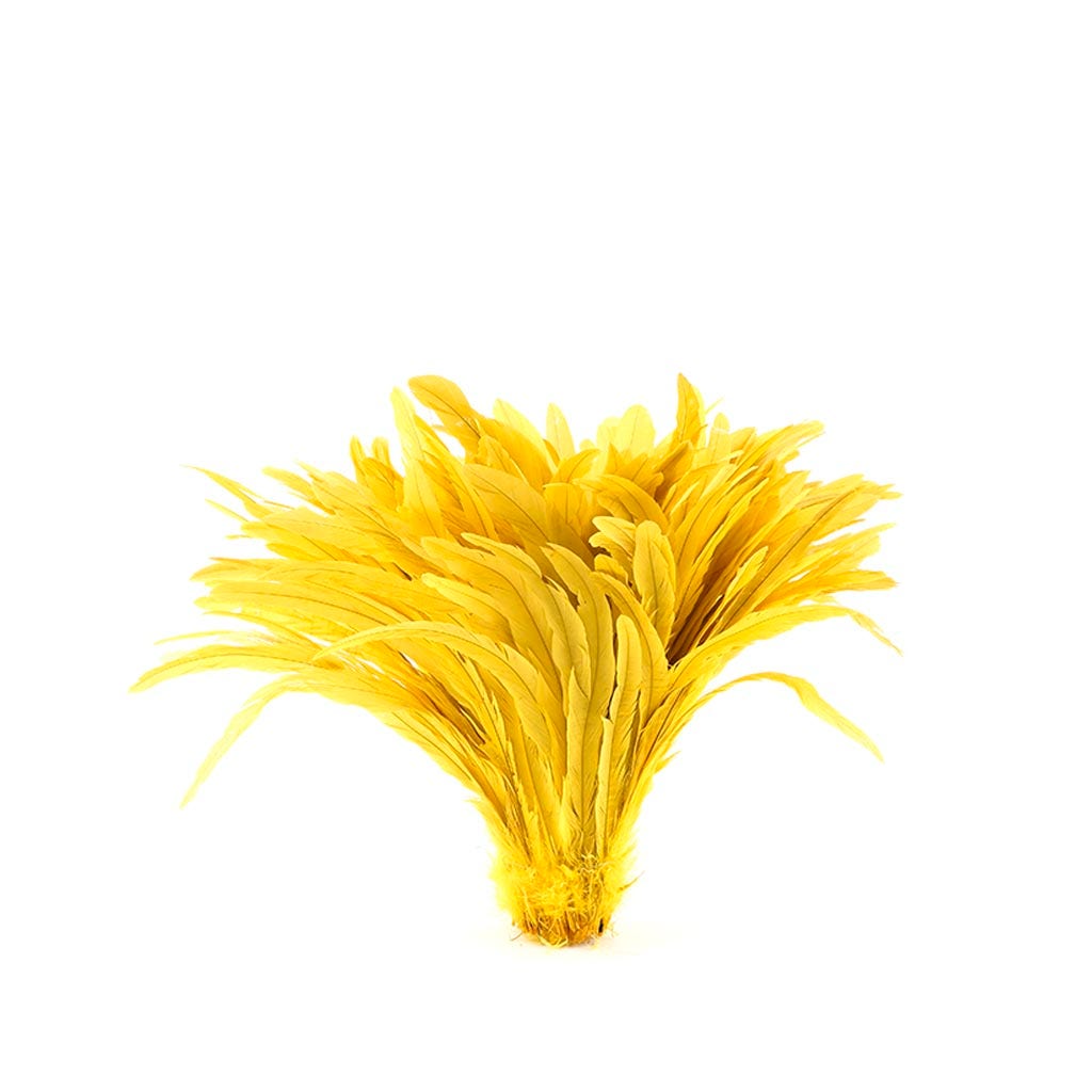 Rooster Coque Tails-Bleach-Dyed Bright Yellow