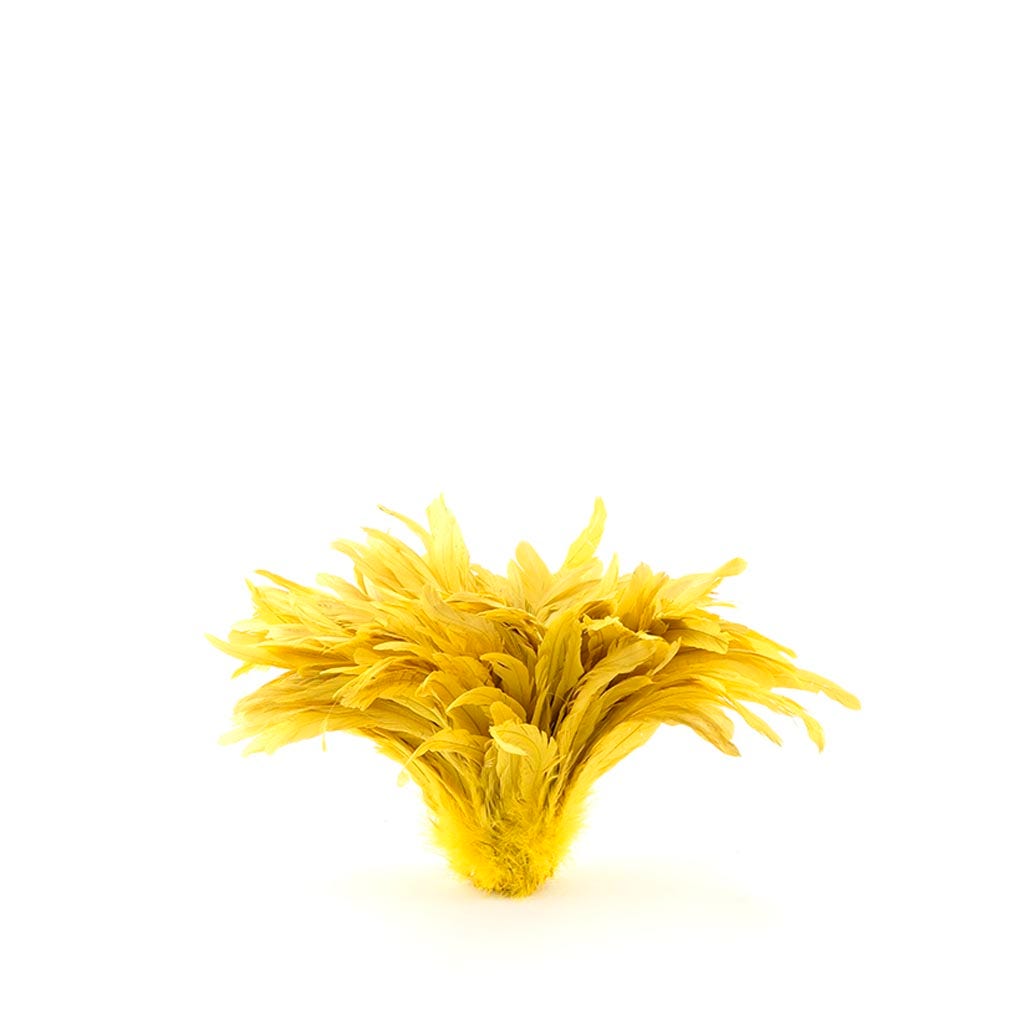 Rooster Coque Tails-Bleach-Dyed Bright Yellow