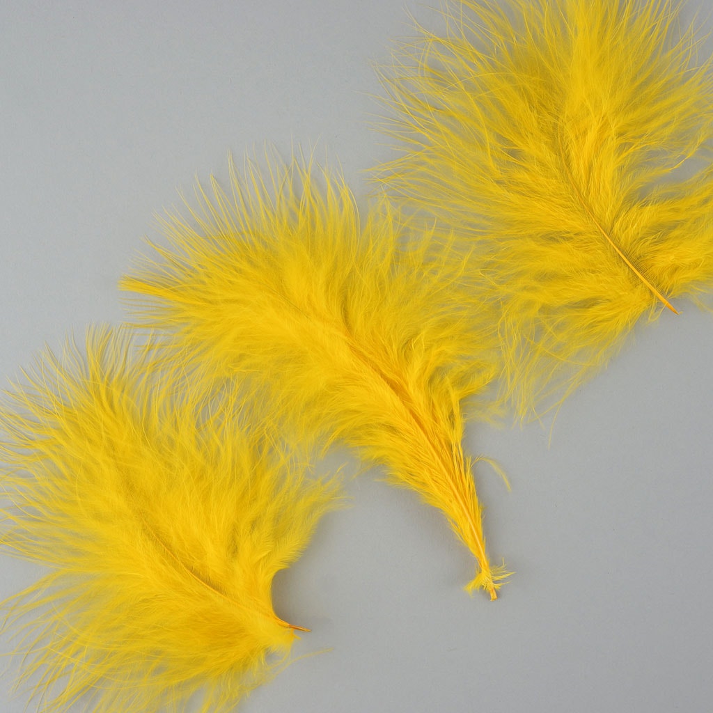 Turkey Marabou Dyed - Gold