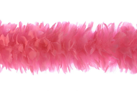 Turkey Feather Boa 10-14" - Pink Orient