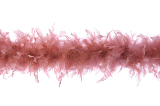 Chandelle Feather Boa - Medium Weight - Dusty Rose