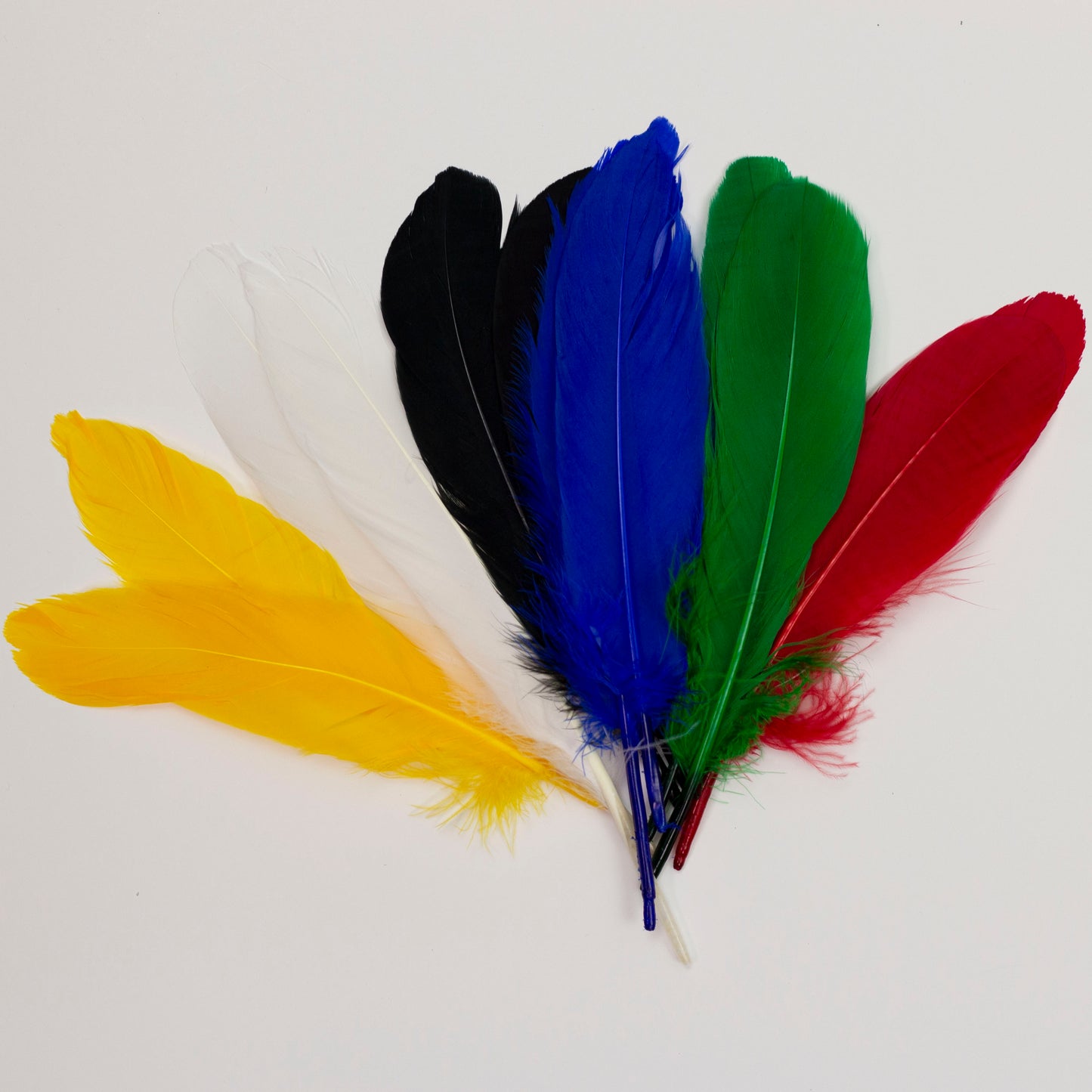 Goose Feathers 7-8" - 12 pcs - Assorted Mix