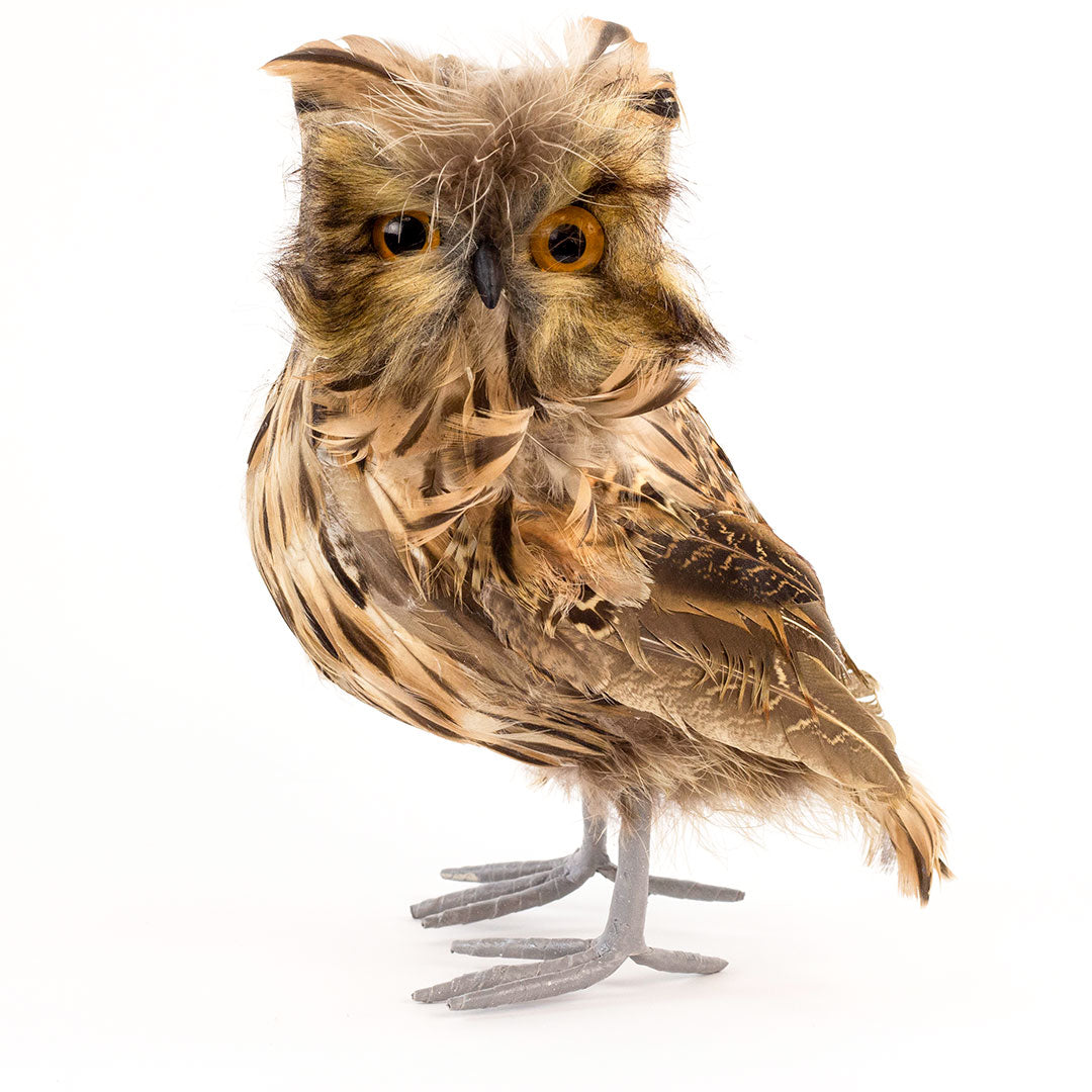 Stuffed Brown Owl Home Decor