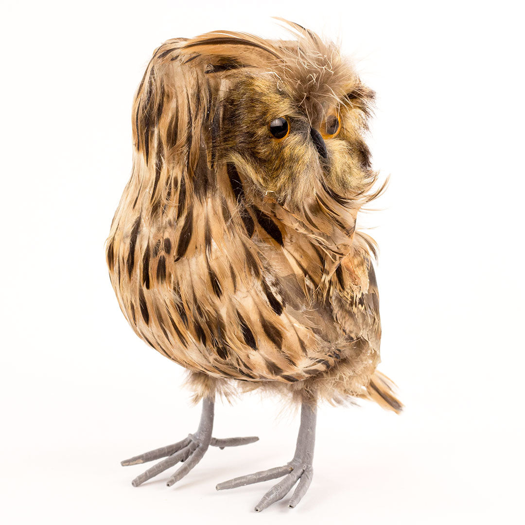 Stuffed Brown Owl Home Decor