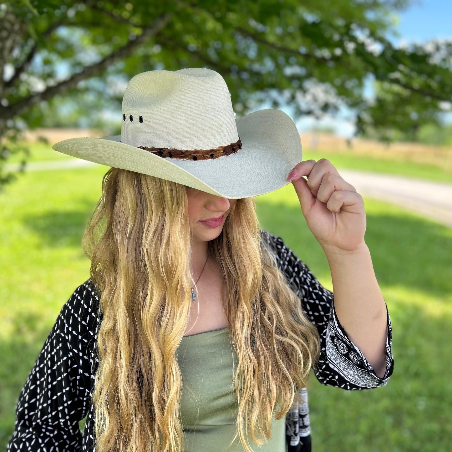 Natural Pheasant Feather Hat Band
