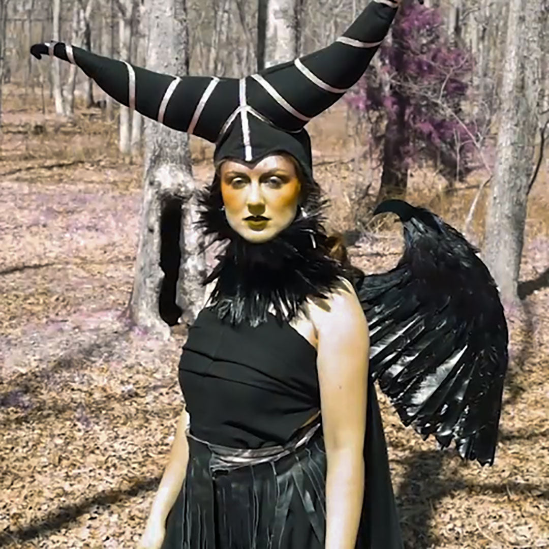 Maleficent Inspired Black Feather Wings