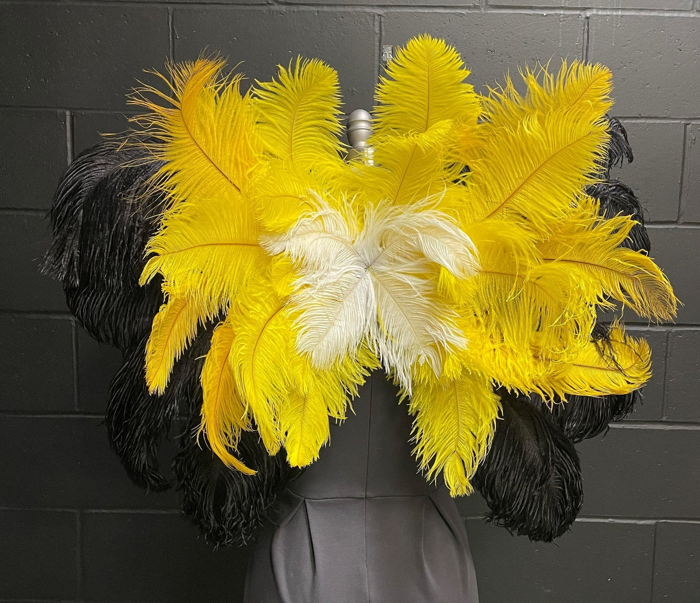 Ostrich Wings Medium 25 x 33 inch --Bumblebee