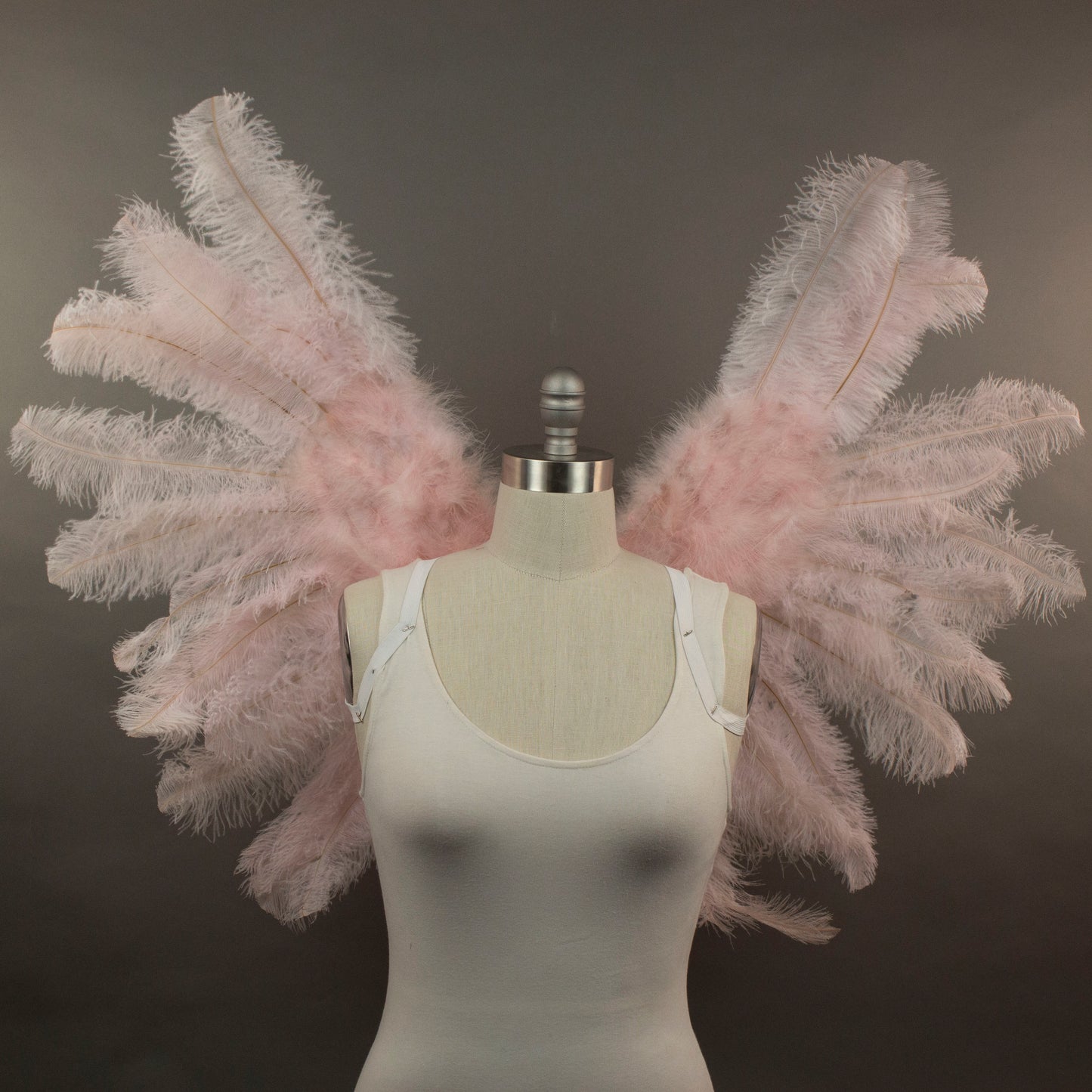 Large Ostrich Feather Wings - Light Pink