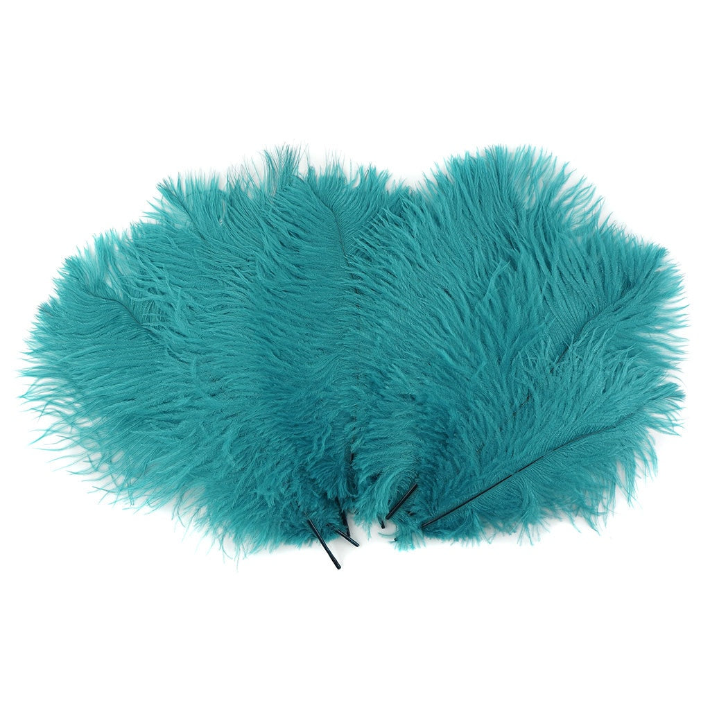 Ostrich Feathers 9-12" Drabs - Dark Aqua